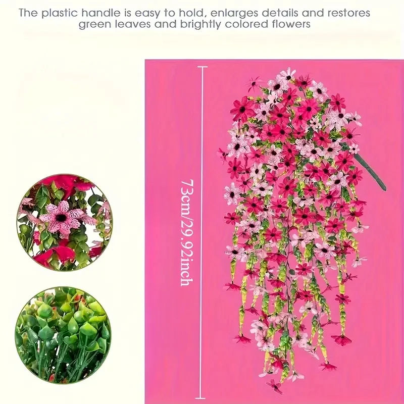 1pc Artificial Hanging Sunflower Weather Resistant  Decor
