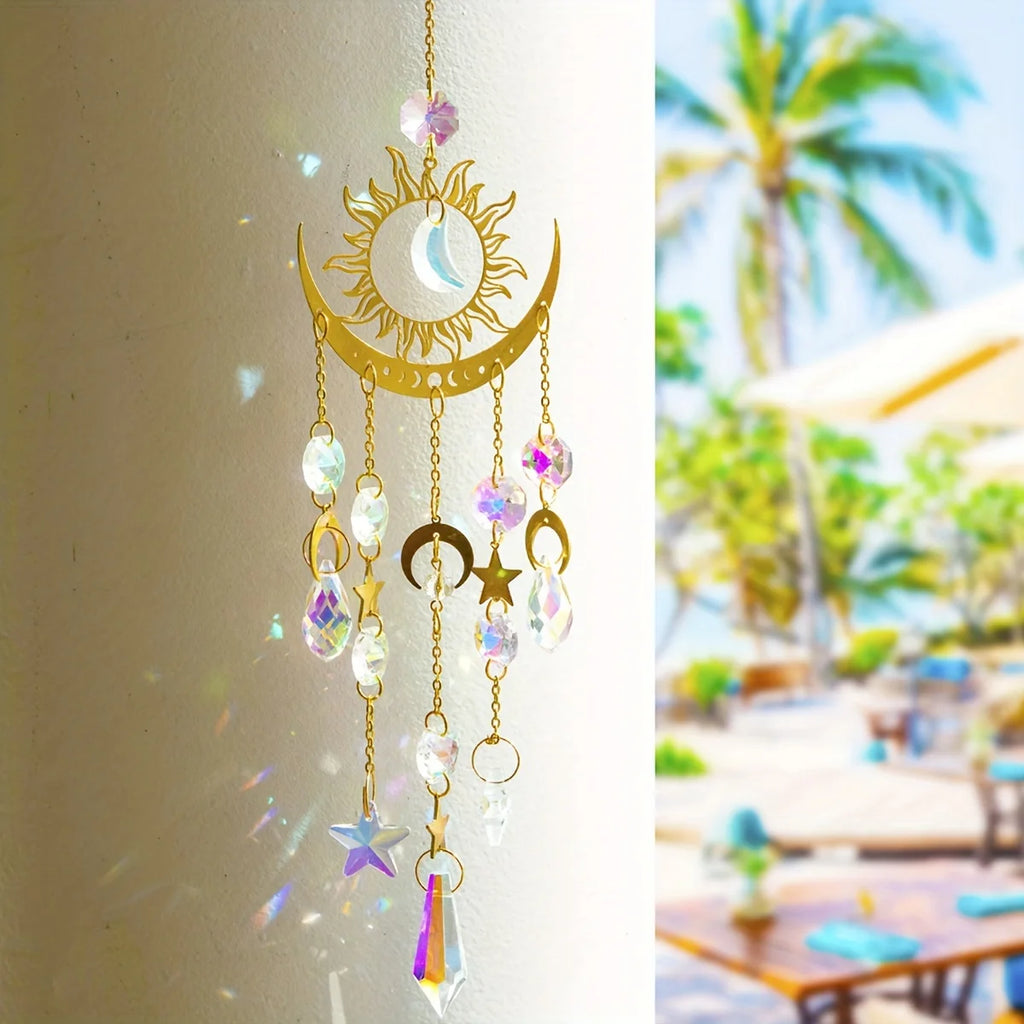 1pc Star Moon Wind Chime Pendant