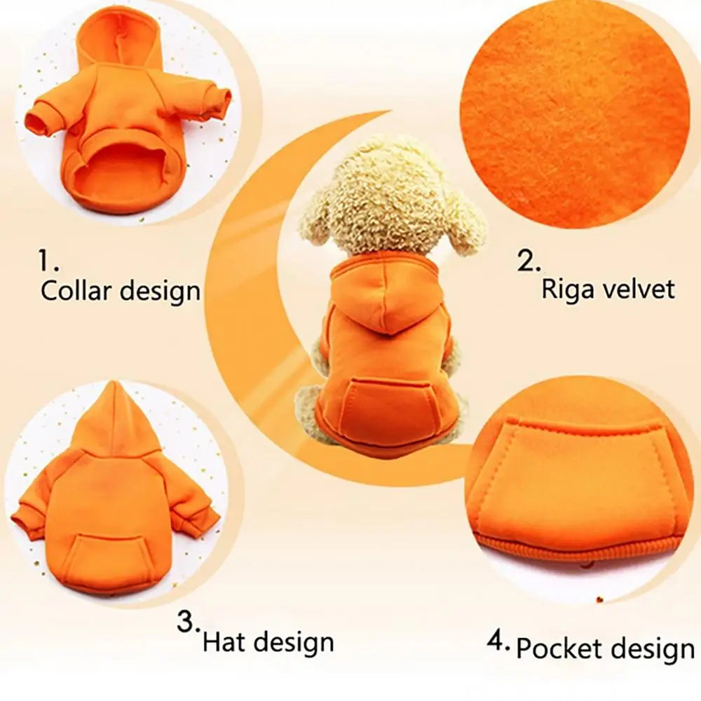 Winter Sweatshirt Jacket  Pet Coat