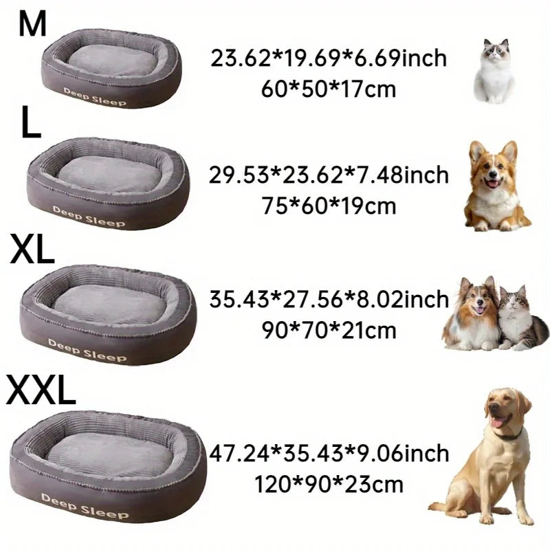 Pet Bed Round Soft Washable