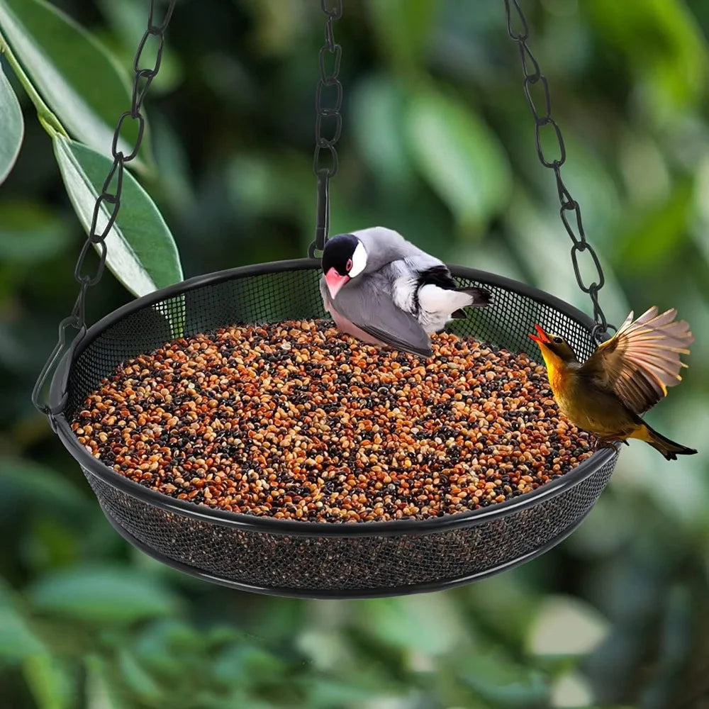 Metal Mesh Platform Bird Feeder