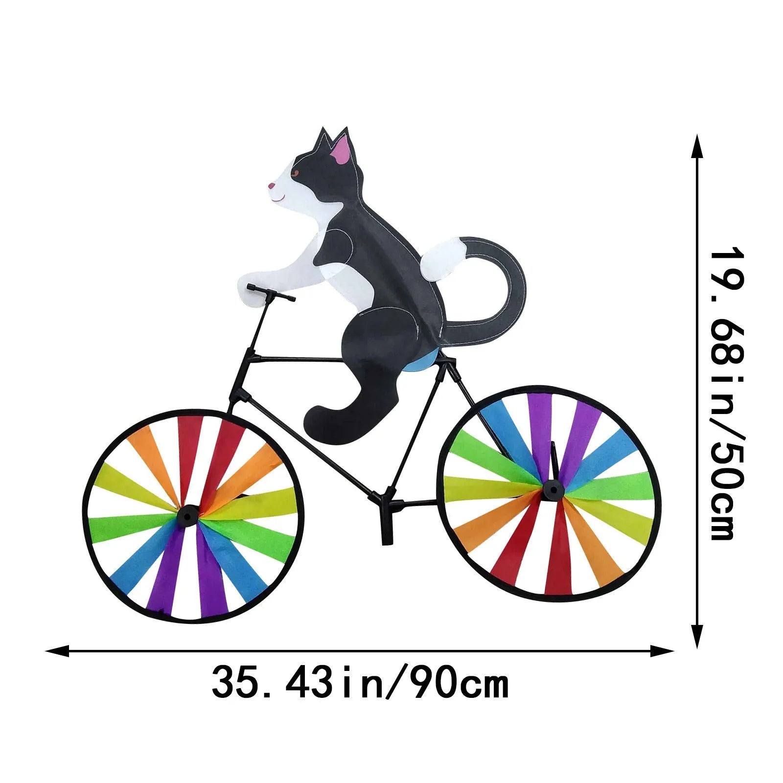 Outdoor cat-shaped bicycle decoration