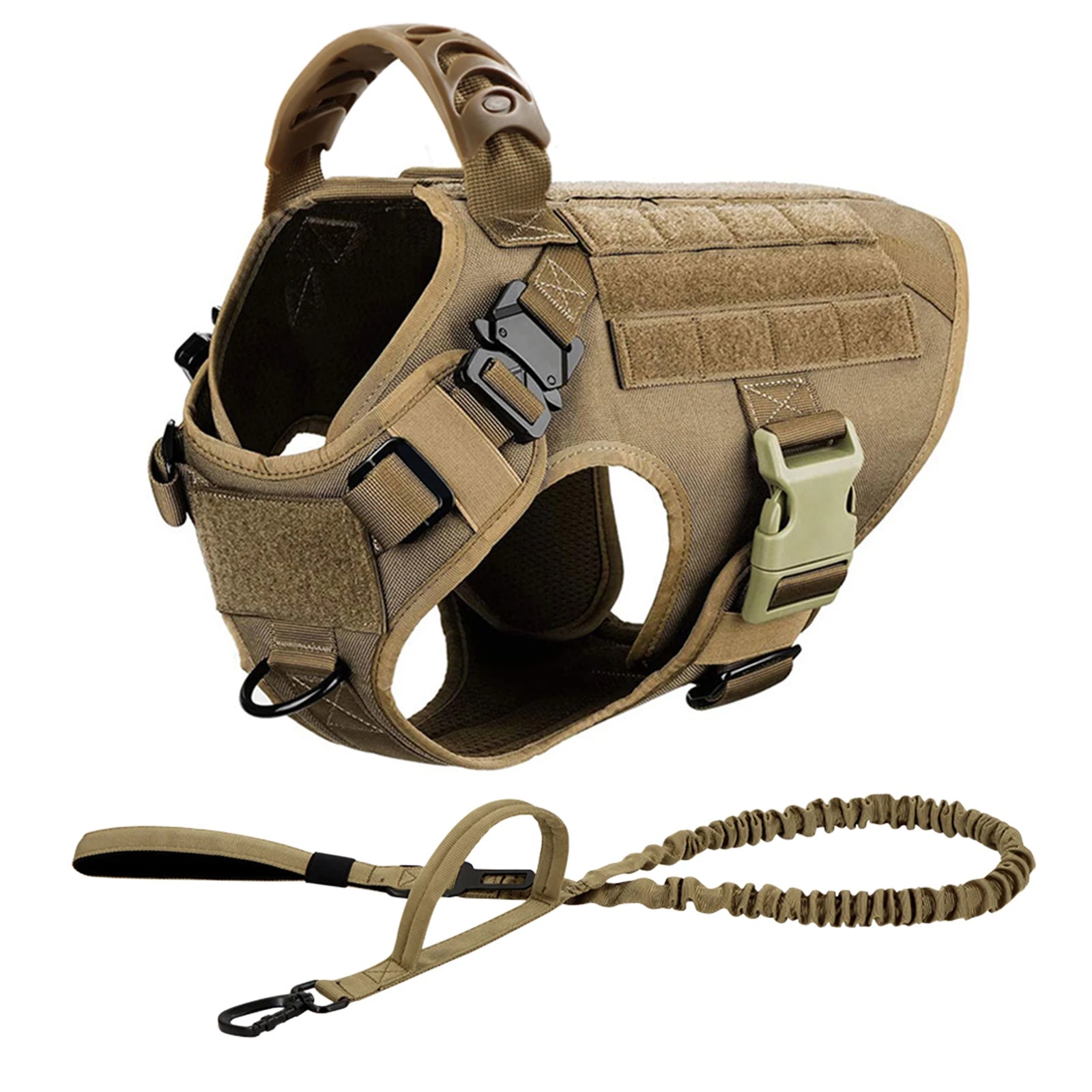 Large & Medium Dog Harness, Collar, & Leash Set