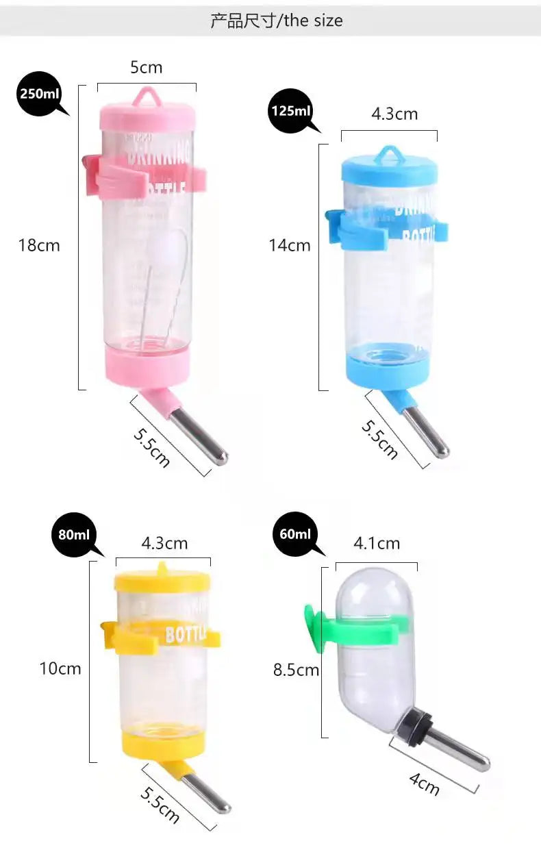 Plastic Hamster, Guinea Pig, Squirrel, Rabbit,  Water Bottle Dispenser