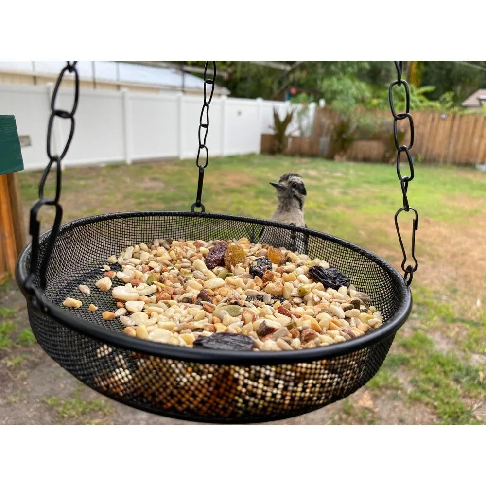 Metal Mesh Platform Bird Feeder