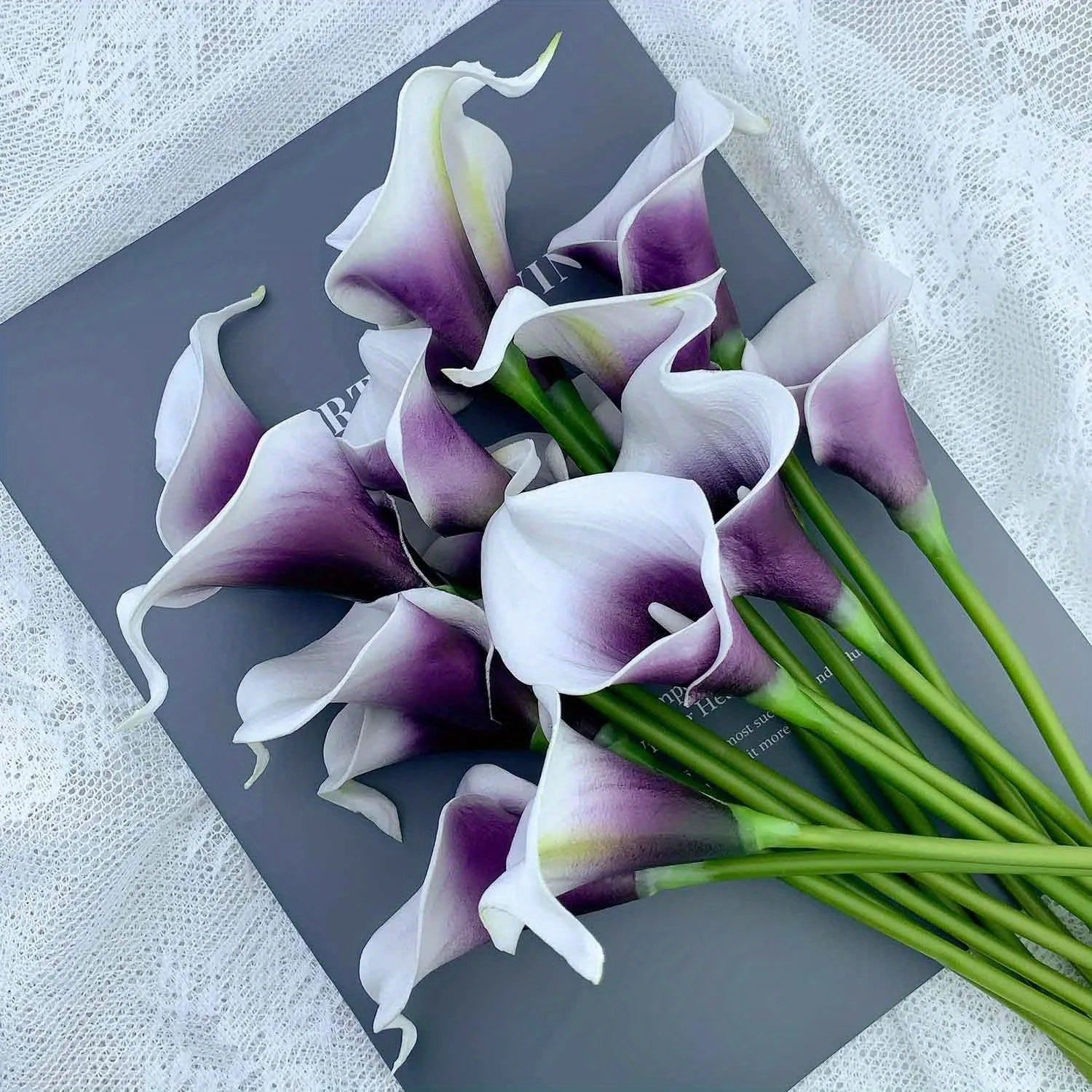 10PCS Artificial Calla Lily Flower Bouquet