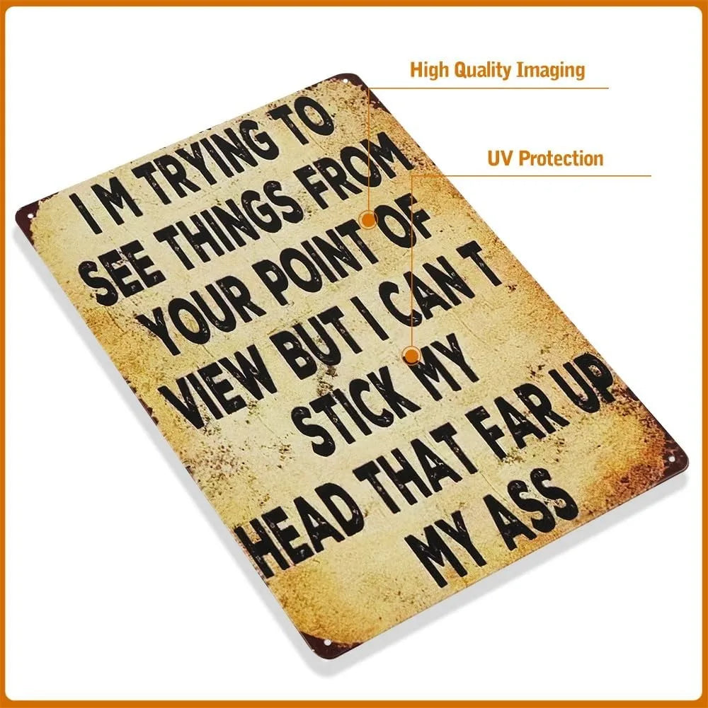 Vintage Metal Wall Sign