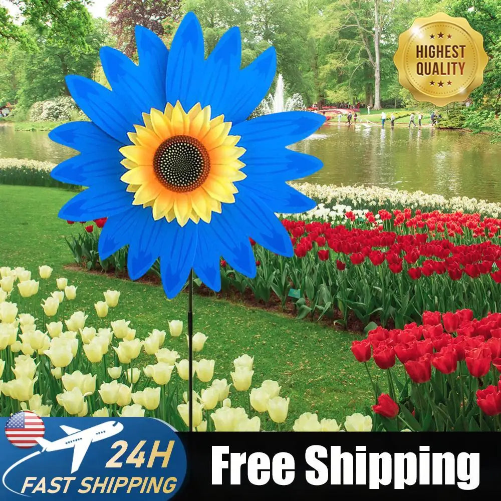 Colorful Sunflower Wind Spinner