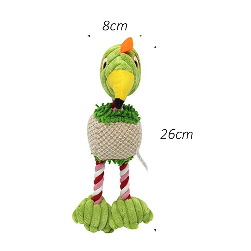 Plush Flamingo Pet Squeaky Toy