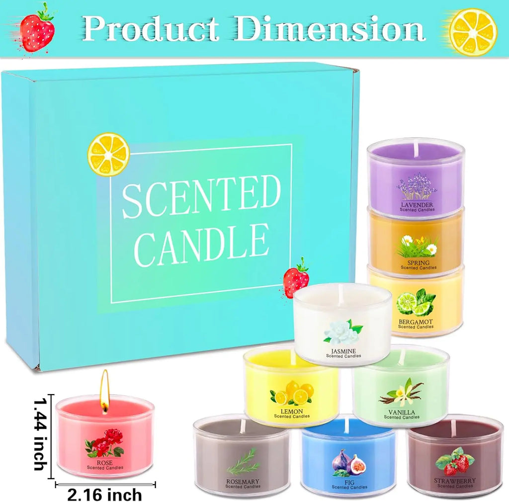20 Pack Aromatherapy Scented Soy Candles 10 Scents 1.6oz