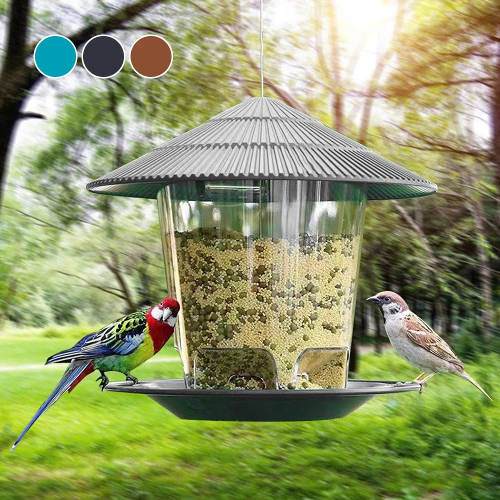 Hanging Outdoor Automatic Bird Feeder