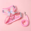 Cute Butterfly  Cat/ Small Dog Harness Set