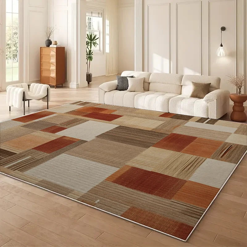 Wabi-Sabi Style Living Room Area Rug