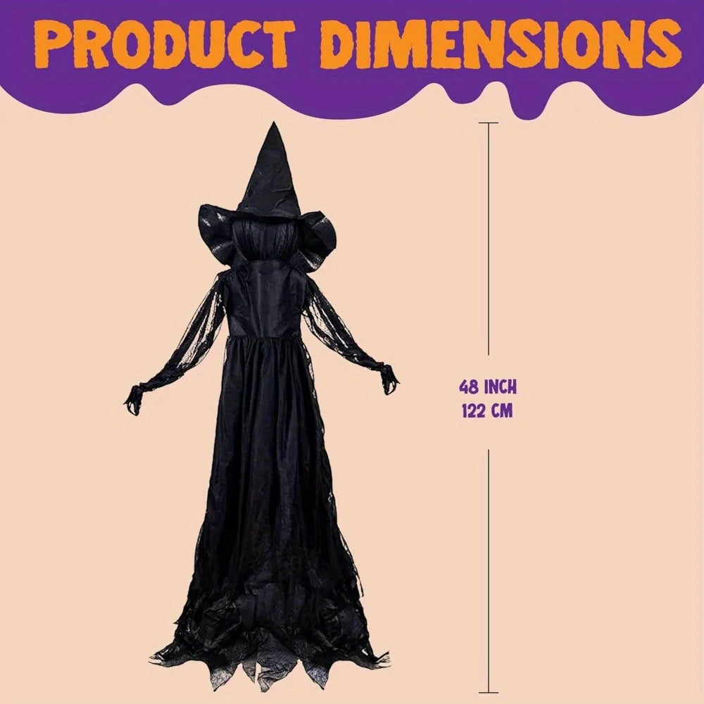 3 Pack 51'' Halloween Witch Decorations Outdoor Yard Stakes