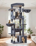 72-Inch Cat Tree with Extra-Large Platform for Large Indoor Cats