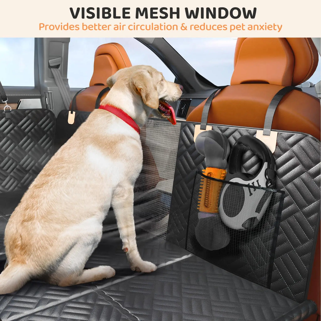 Rear Dog Seat Cover, Hard Bottom Rear Seat Extender