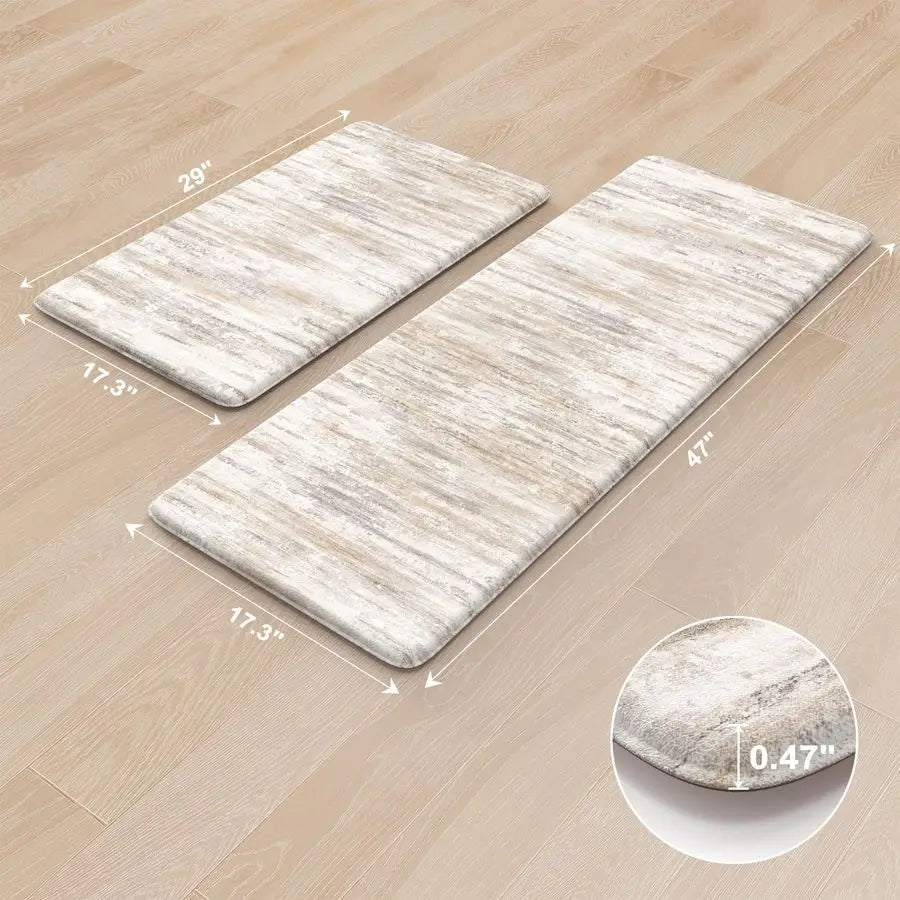 2 Piece Anti Fatigue Kitchen, Standing Desk Mats