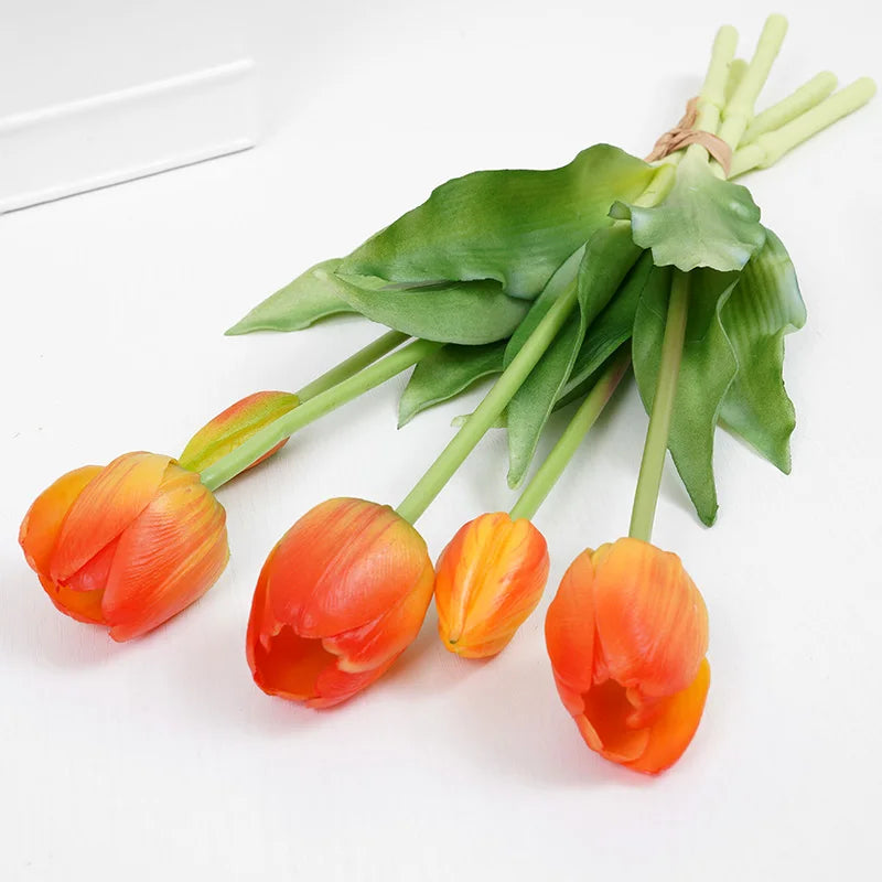 5pcs Luxury Tulip Artificial Flowers Bouquet