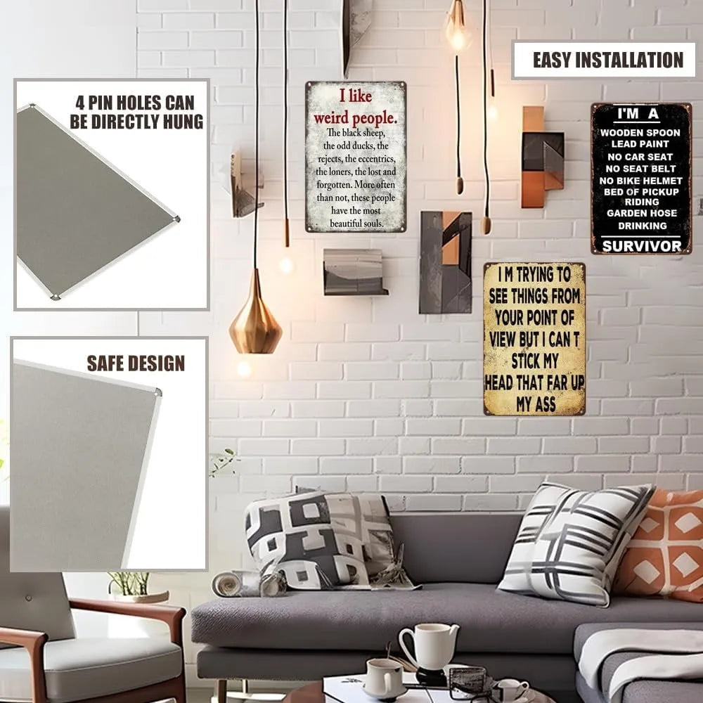 Vintage Metal Wall Sign