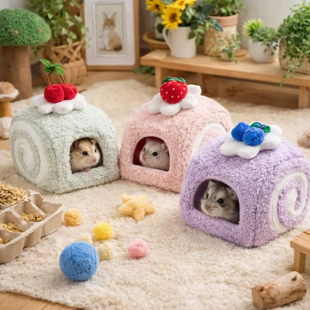 Hamster, Bird, Guinea Pig, Swiss Cake Roll Shape Nest