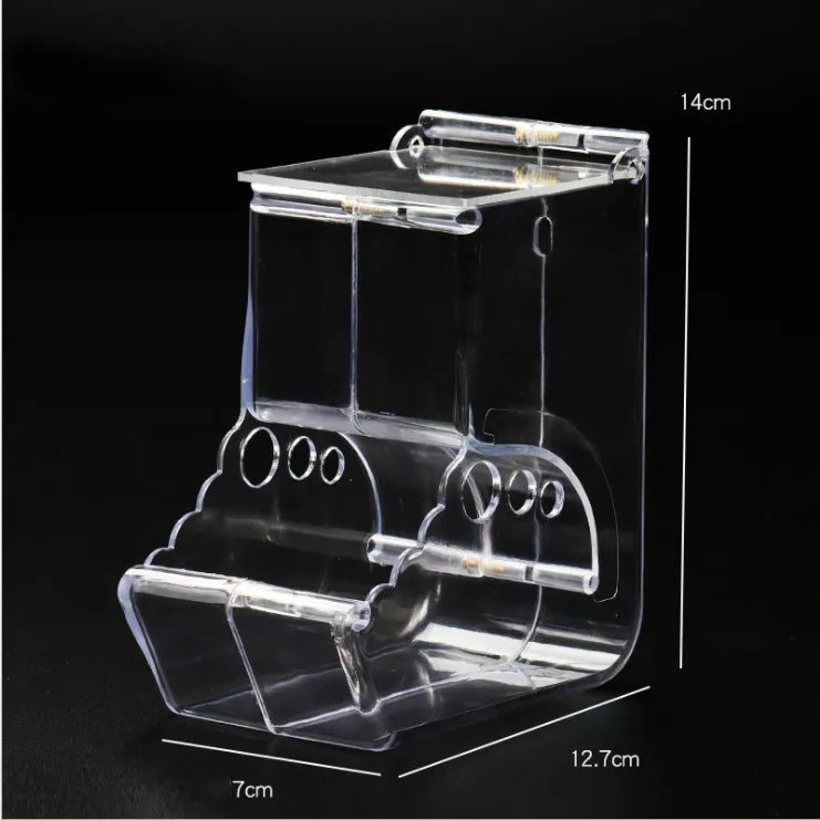 Hamster Rabbit  Guinea Pigs Clear Plastic Automatic Pet Feeder