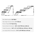 Stair for Cars Wide Folding Portable Lightweight Aluminum