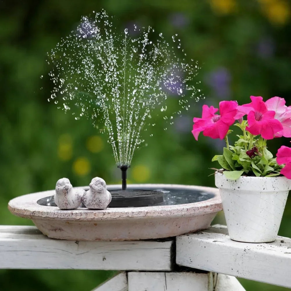 Solar Powered Outdoor Pool, Pond, & Bird Bath Water Fountain