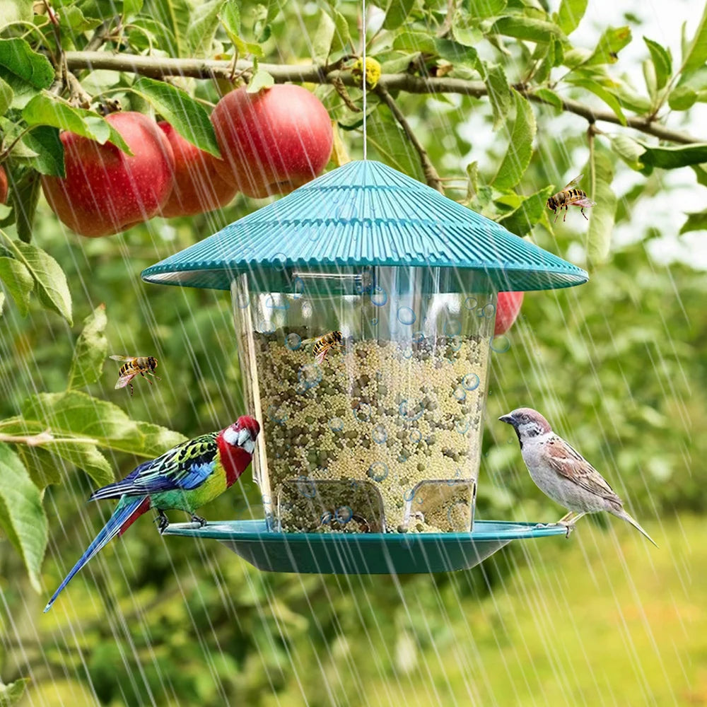 Hanging Outdoor Automatic Bird Feeder