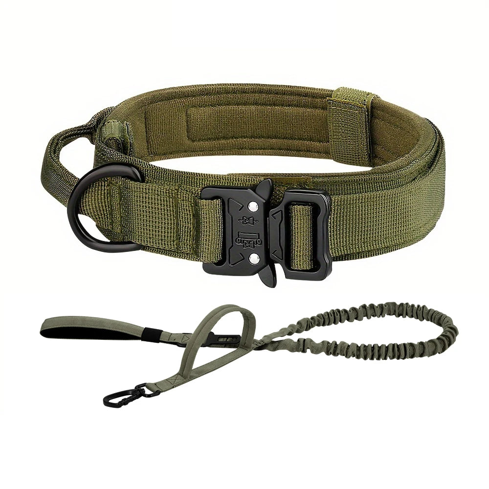 Adjustable Dog Training Collar  And Leash Set