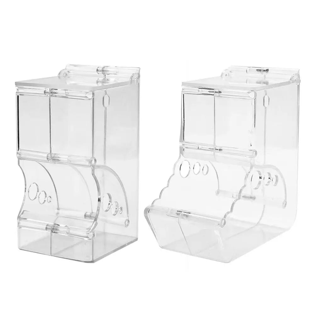 Hamster Rabbit  Guinea Pigs Clear Plastic Automatic Pet Feeder