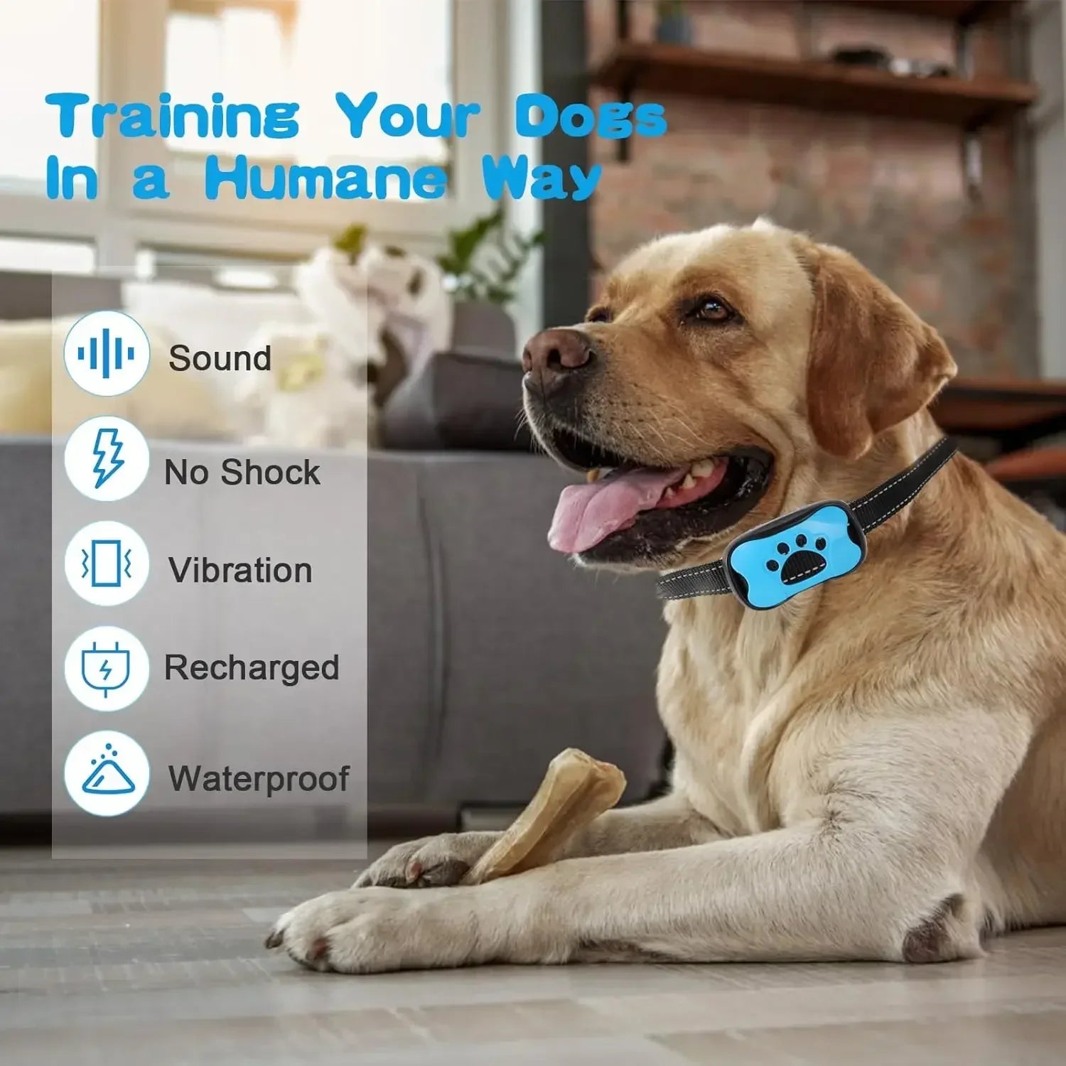 Dog Anti Barking USB Rechargeable Training Collar