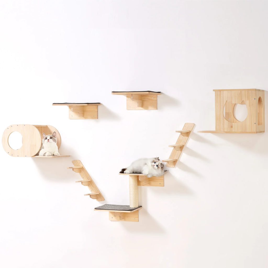 Cat Wall Shelves and Perches with Jumping Boards