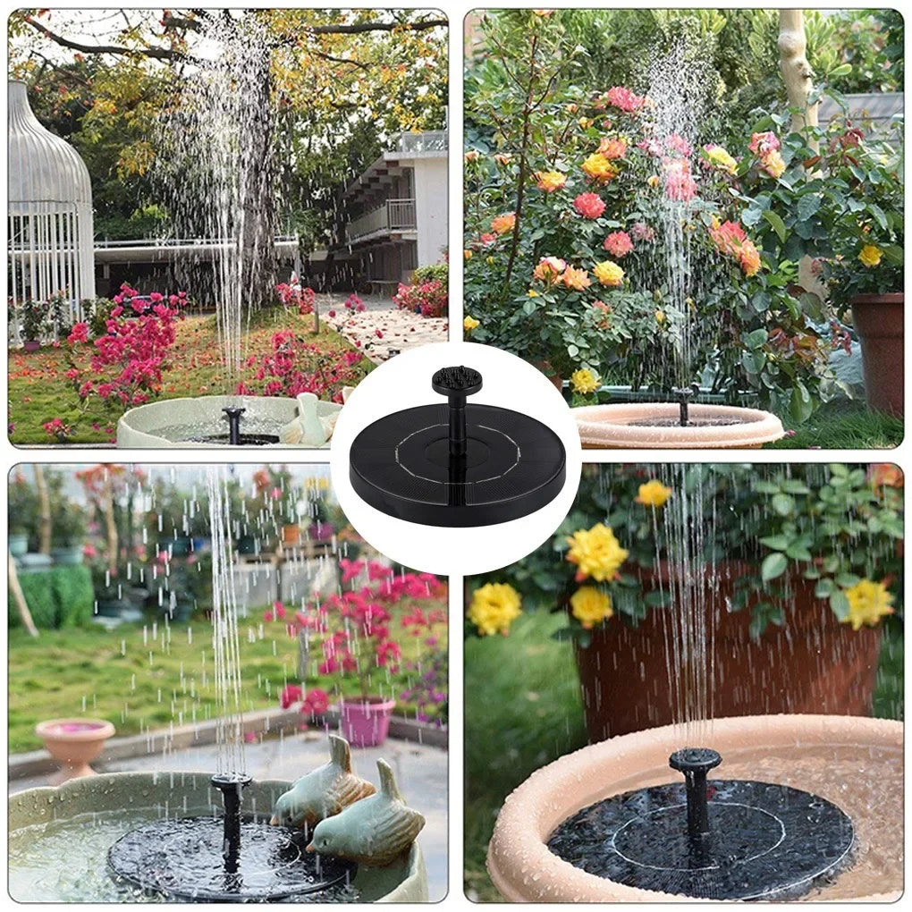 Solar Powered Outdoor Pool, Pond, & Bird Bath Water Fountain