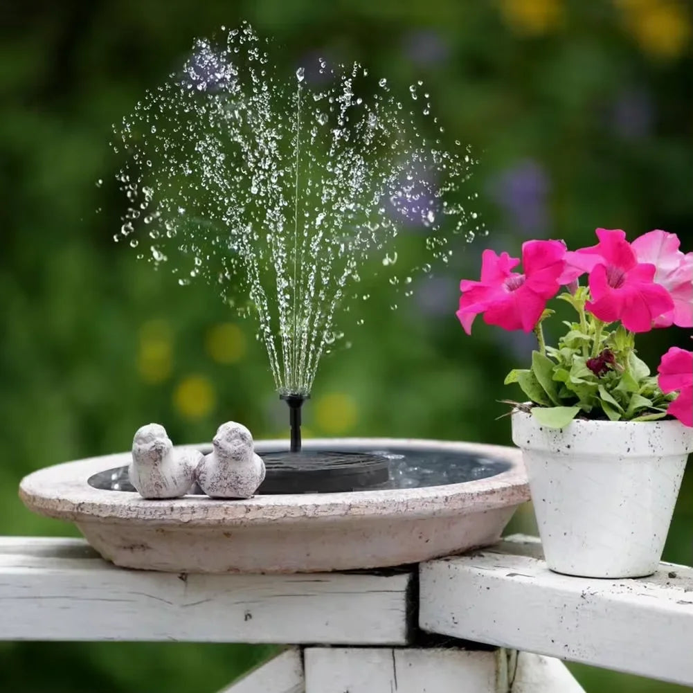 Solar Powered Outdoor Pool, Pond, & Bird Bath Water Fountain