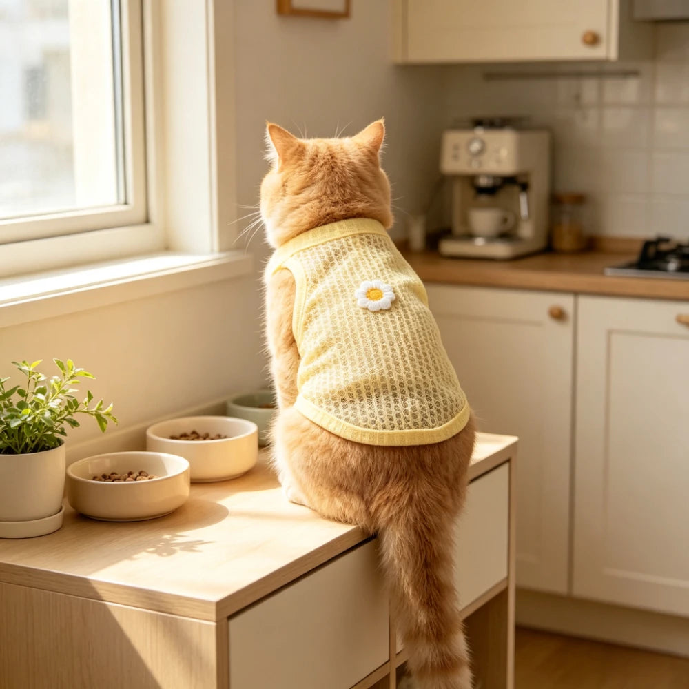 Breathable Waffle Knit Pet Outfit