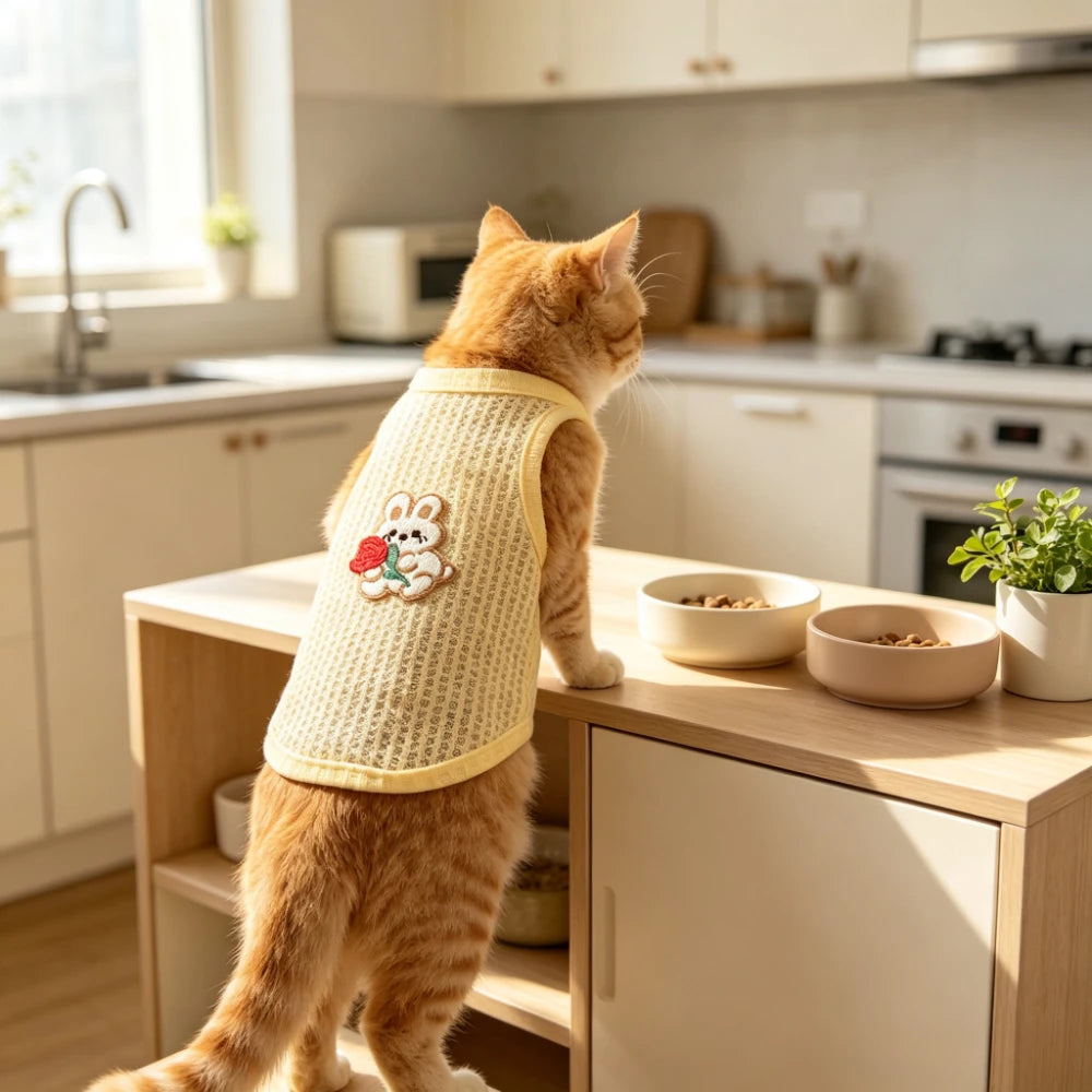 Breathable Waffle Knit Pet Outfit