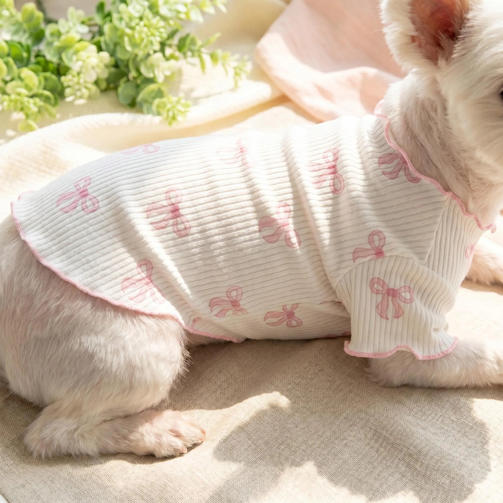 1PC Cute Heart or bow tie pattern Dog/Cat Shirt