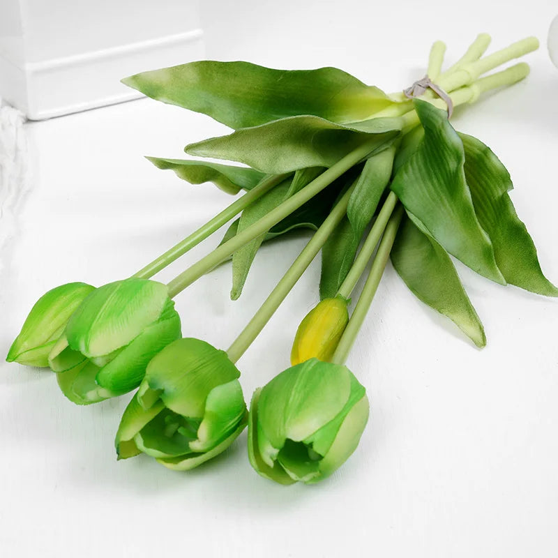 5pcs Luxury Tulip Artificial Flowers Bouquet