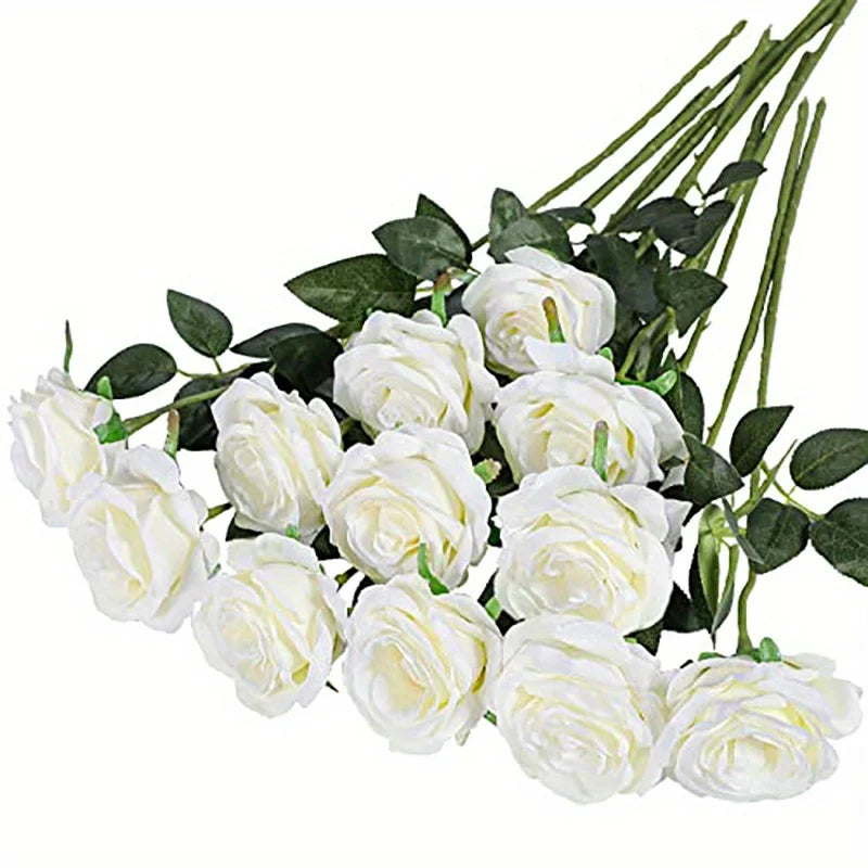 20pcs Realistic Artificial Rose Bouquet