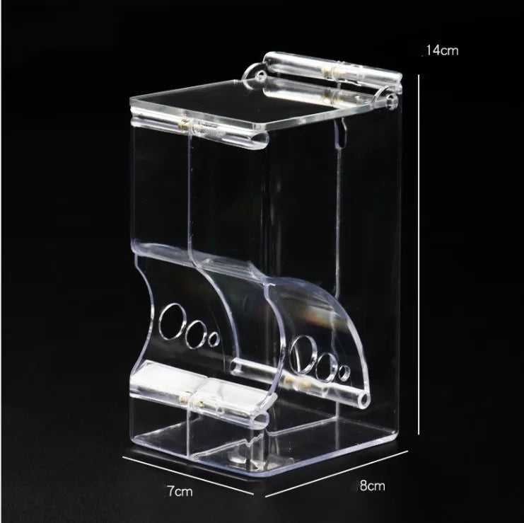 Hamster Rabbit  Guinea Pigs Clear Plastic Automatic Pet Feeder