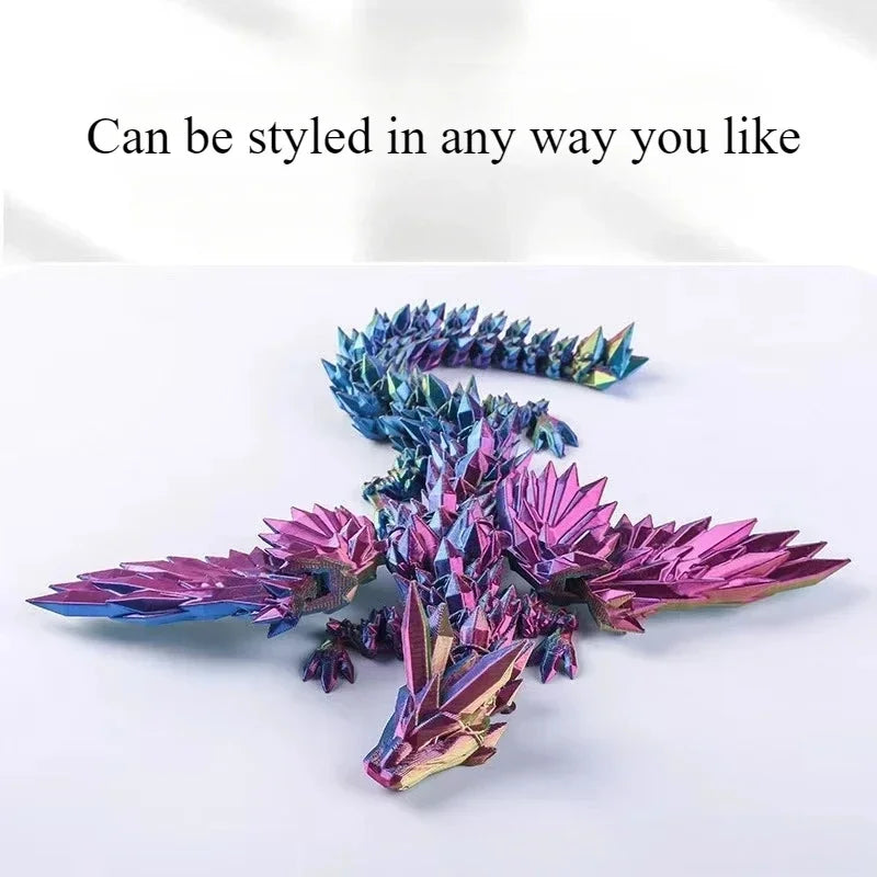 3D Printed Dragon Figurines Movable