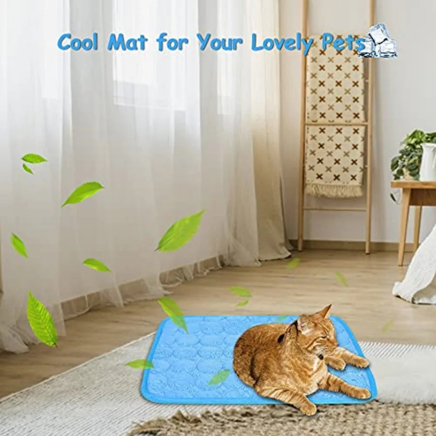 2PCS Summer Cooling Mat for Rabbit, Guinea Pig, Hamster, Cat, Small Dog
