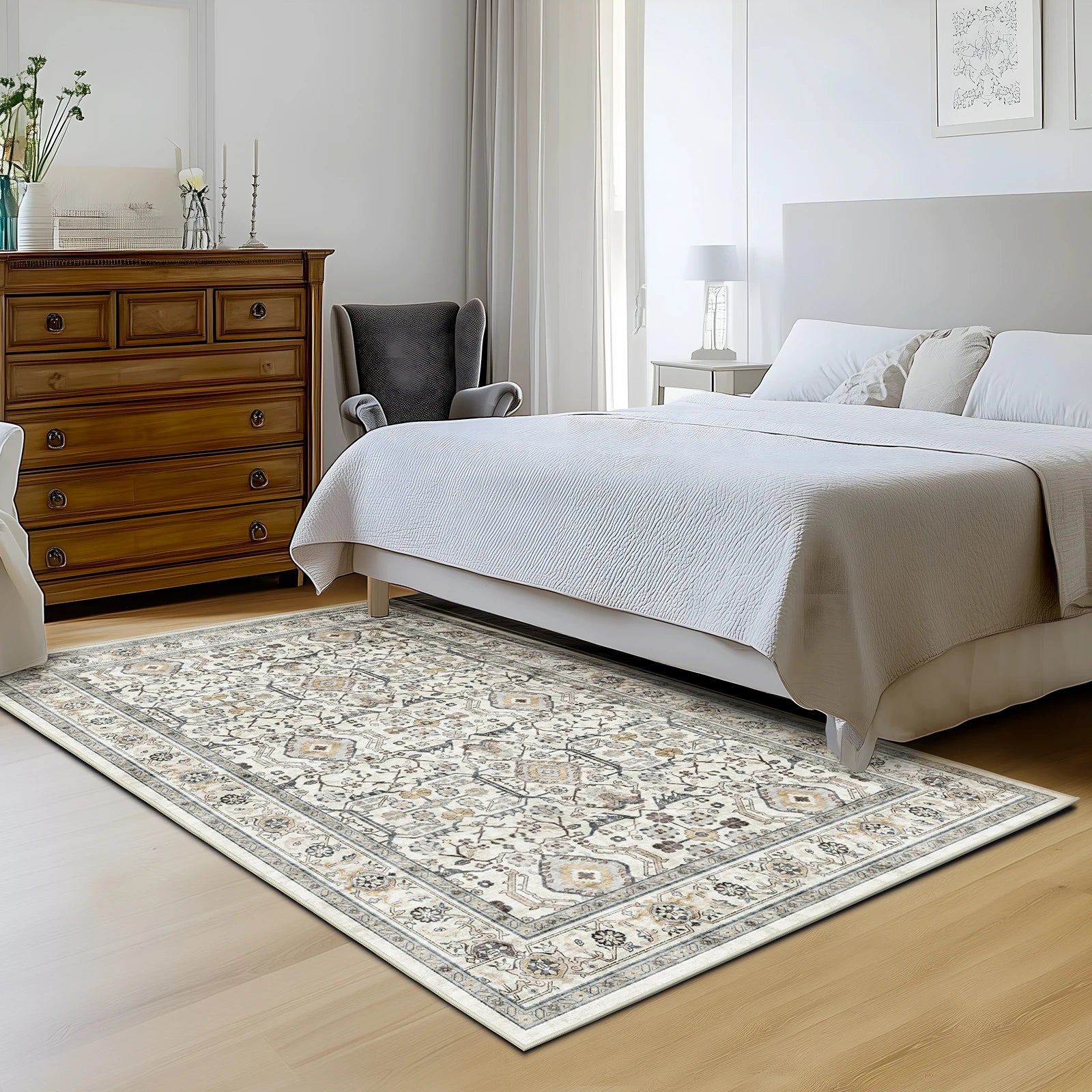 Washable Turkish Persian Area Rug