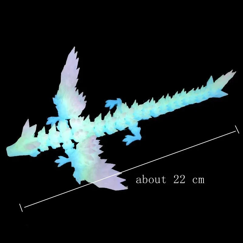 3D Printed Dragon Figurines Movable