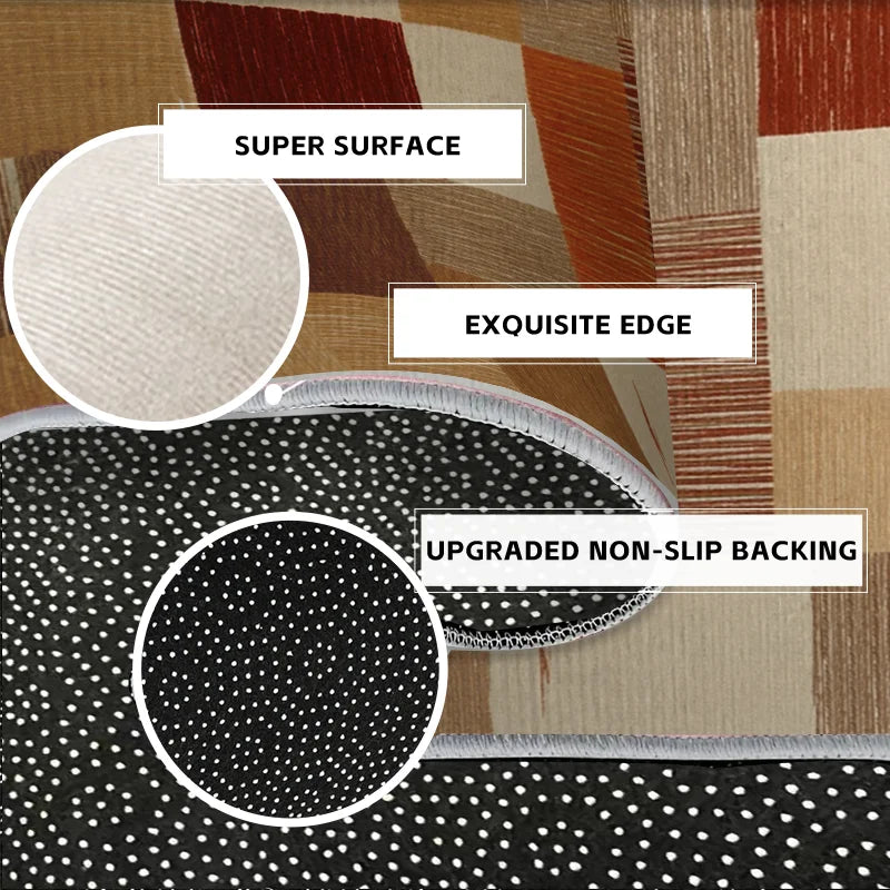 Wabi-Sabi Style Living Room Area Rug