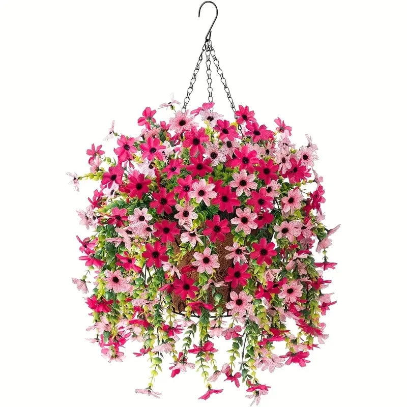 1pc Artificial Hanging Sunflower Weather Resistant  Decor