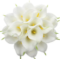 10Pcs White Artificial Calla Lily Flowers