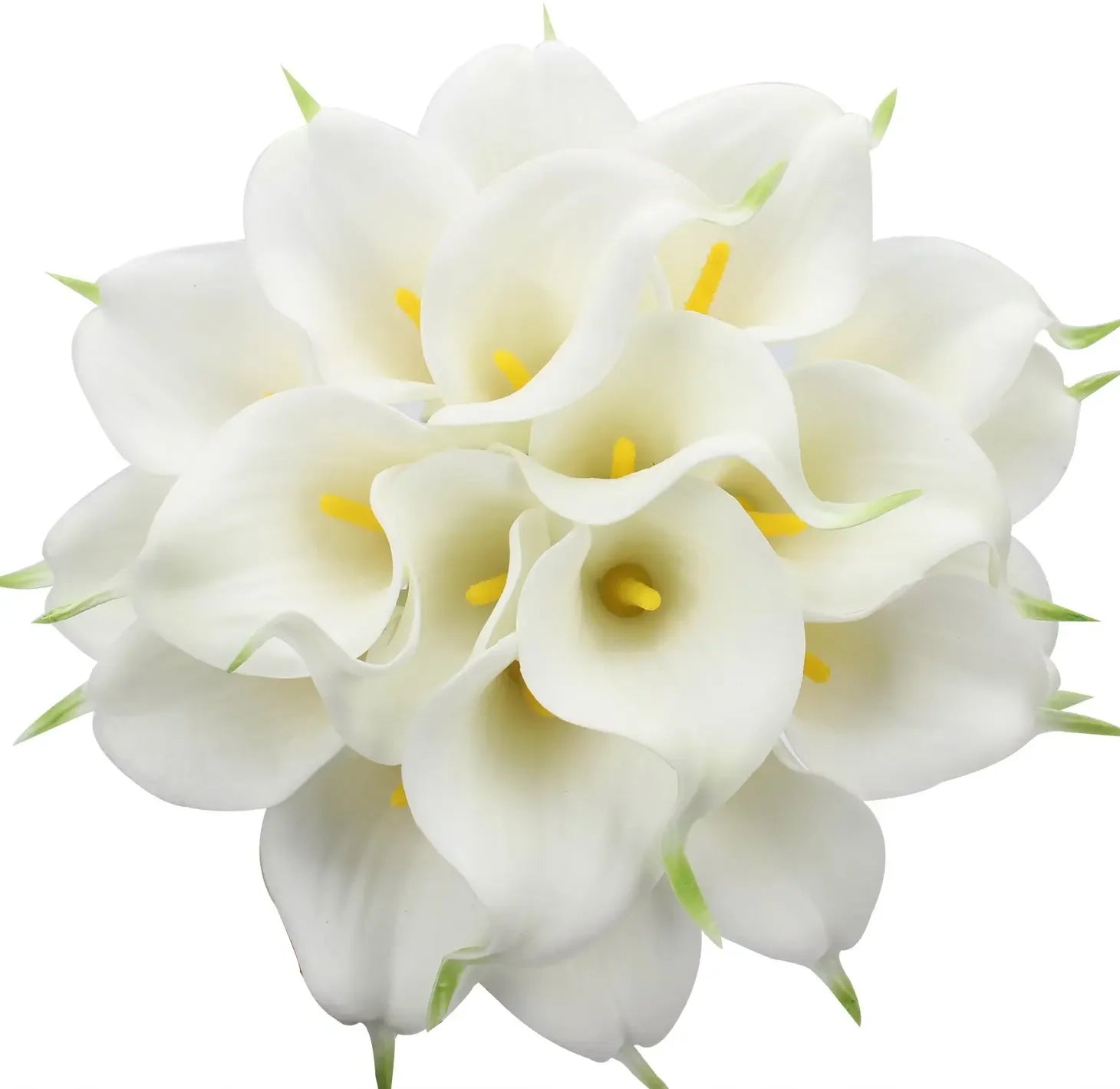 10Pcs White Artificial Calla Lily Flowers