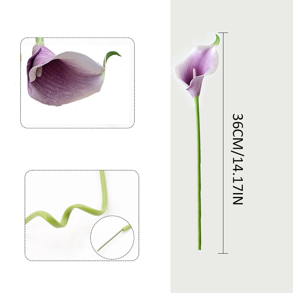 5/10/20PCS Artificial Calla Lily Flowers