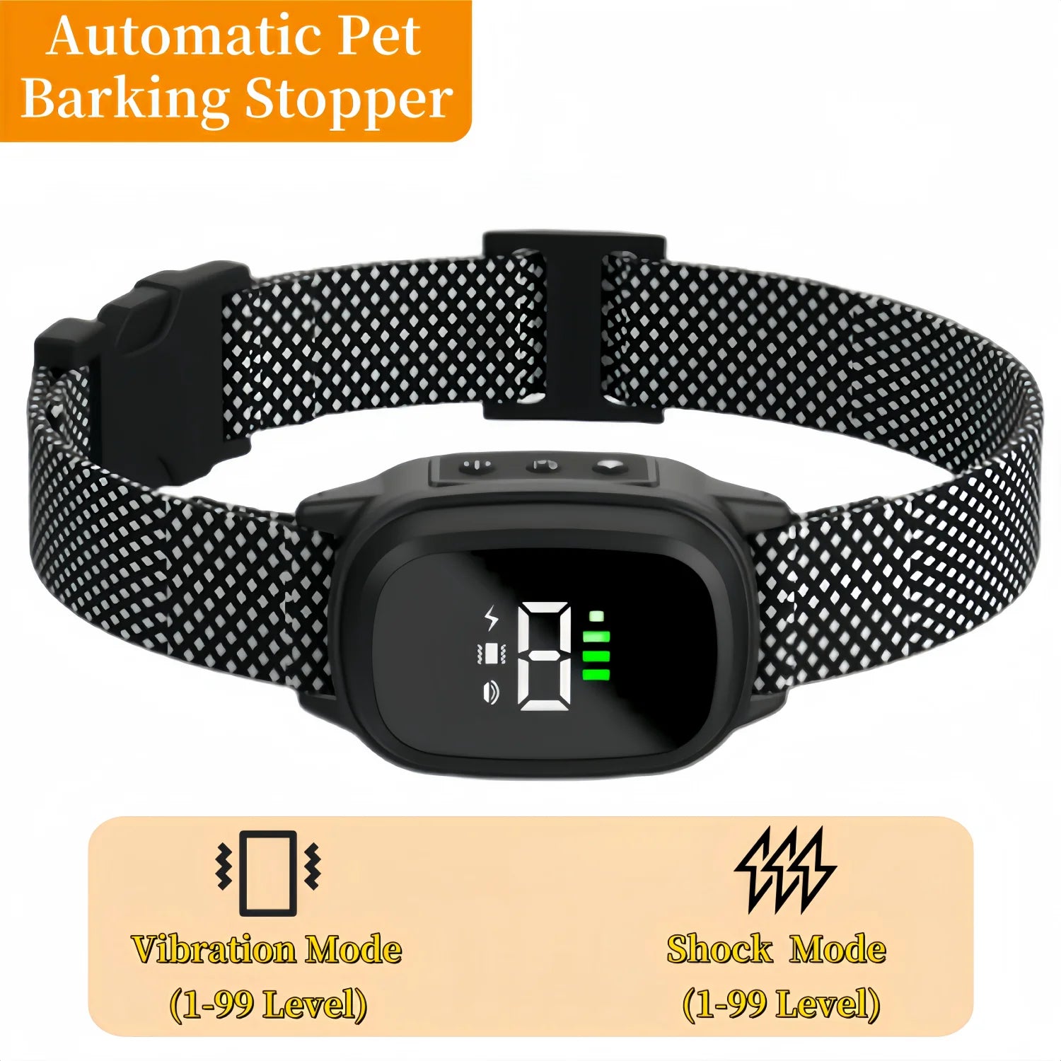 Waterproof, Rechargeable Anti-Bark Collar For Small-Medium Dog